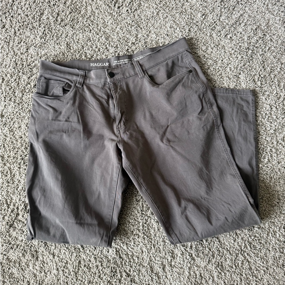 Haggar Gray Casual Pants